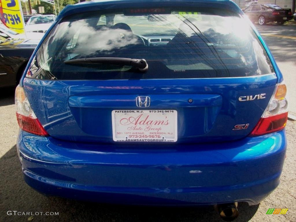 2004 Civic Si Coupe - Vivid Blue Pearl / Black photo #7