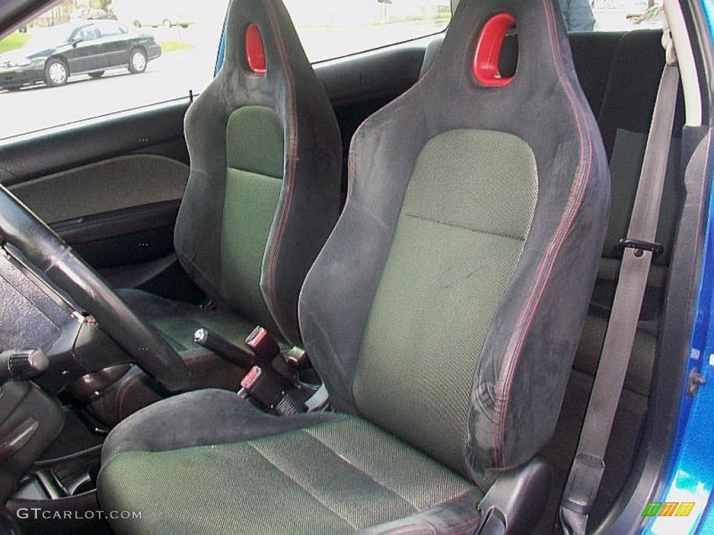 Black Interior 2004 Honda Civic Si Coupe Photo #37805452