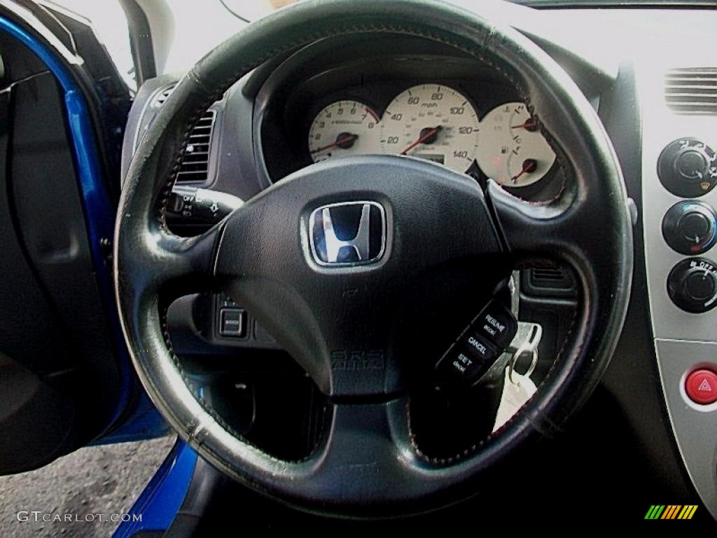 2004 Civic Si Coupe - Vivid Blue Pearl / Black photo #13