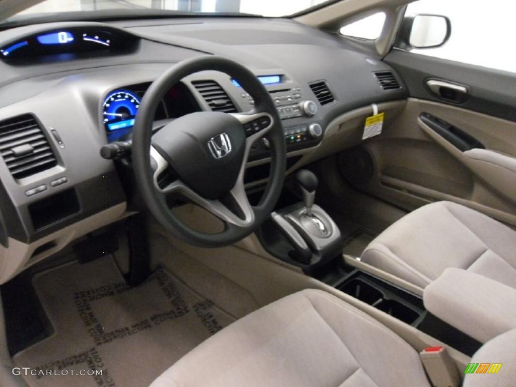 Beige Interior 2011 Honda Civic LX Sedan Photo #37805664