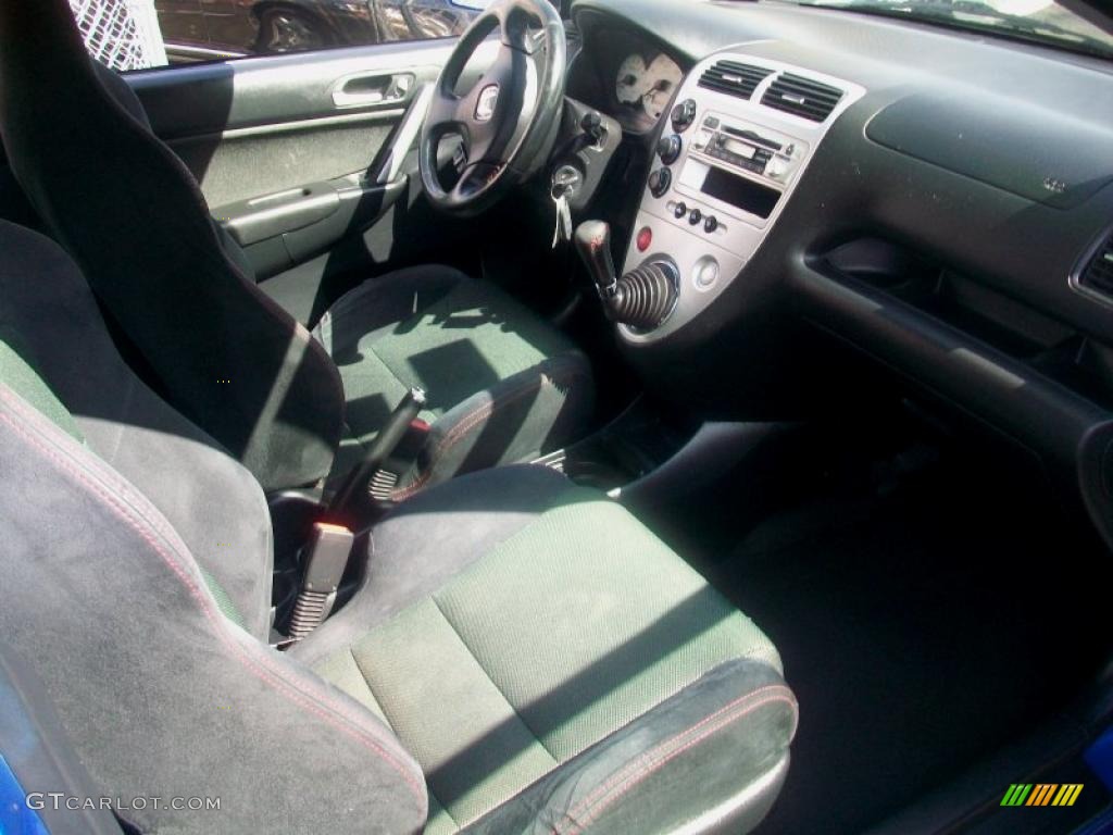 2004 Civic Si Coupe - Vivid Blue Pearl / Black photo #29