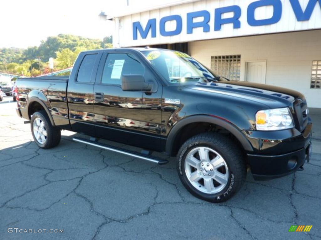 2006 F150 FX4 SuperCab 4x4 - Black / Black photo #2