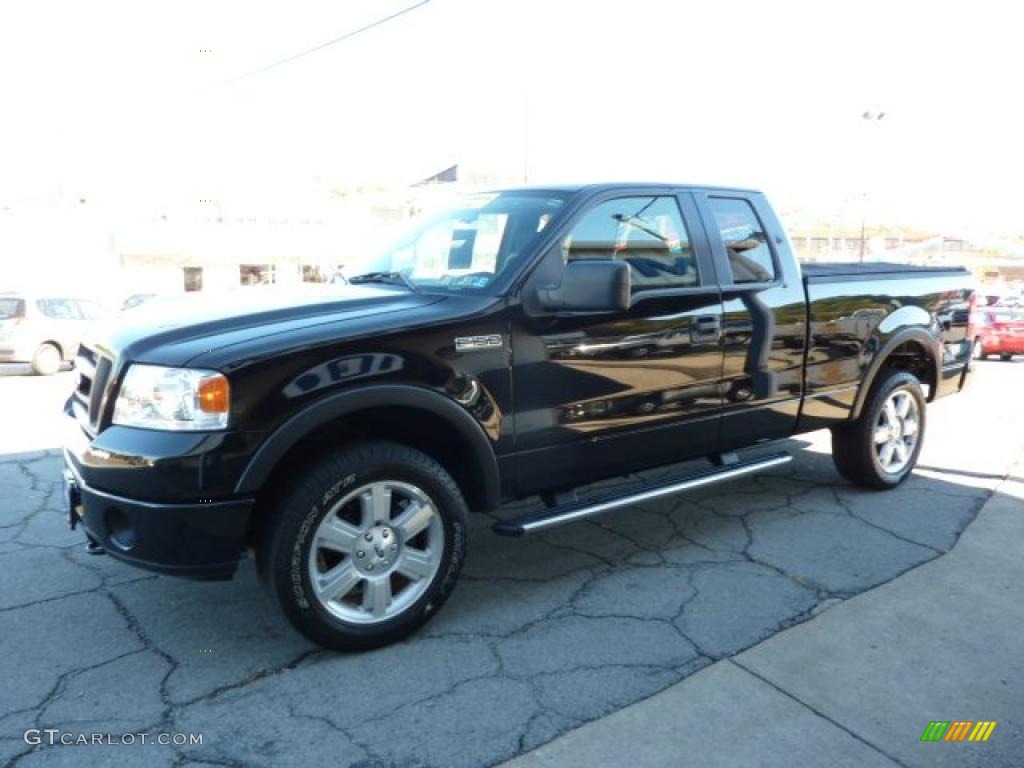 2006 F150 FX4 SuperCab 4x4 - Black / Black photo #5