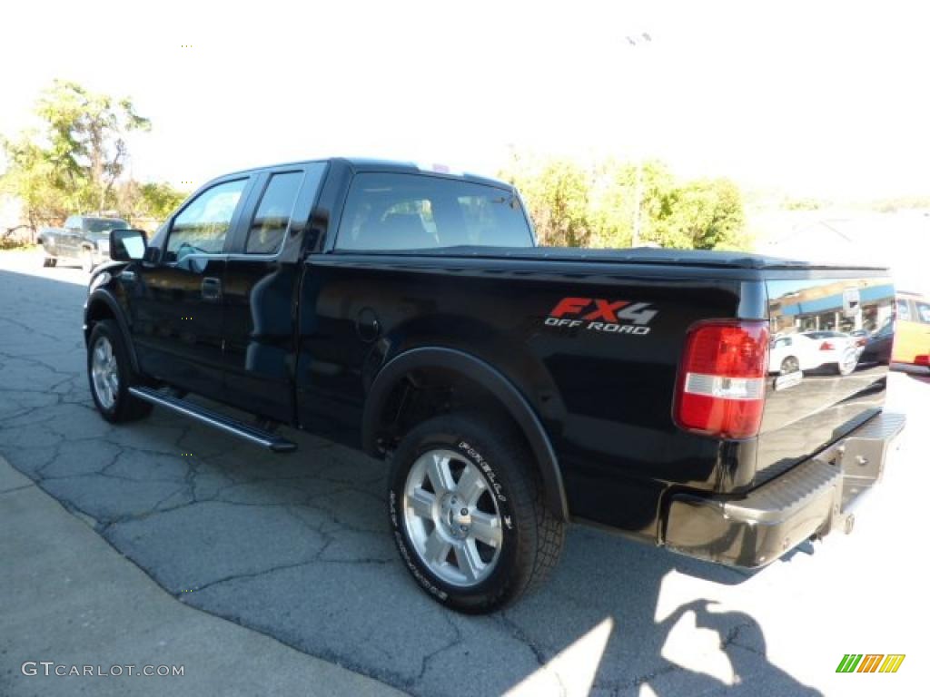 2006 F150 FX4 SuperCab 4x4 - Black / Black photo #7