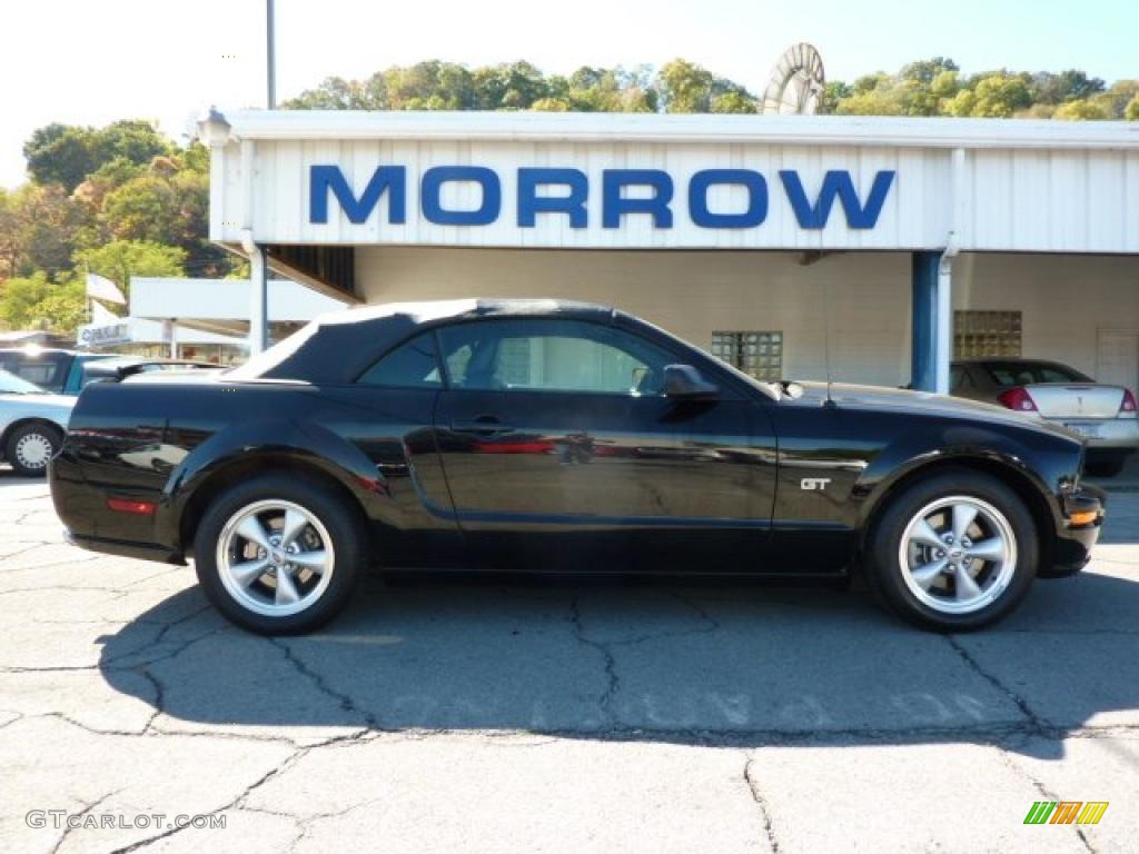 2007 Mustang GT Premium Convertible - Black / Dark Charcoal photo #2