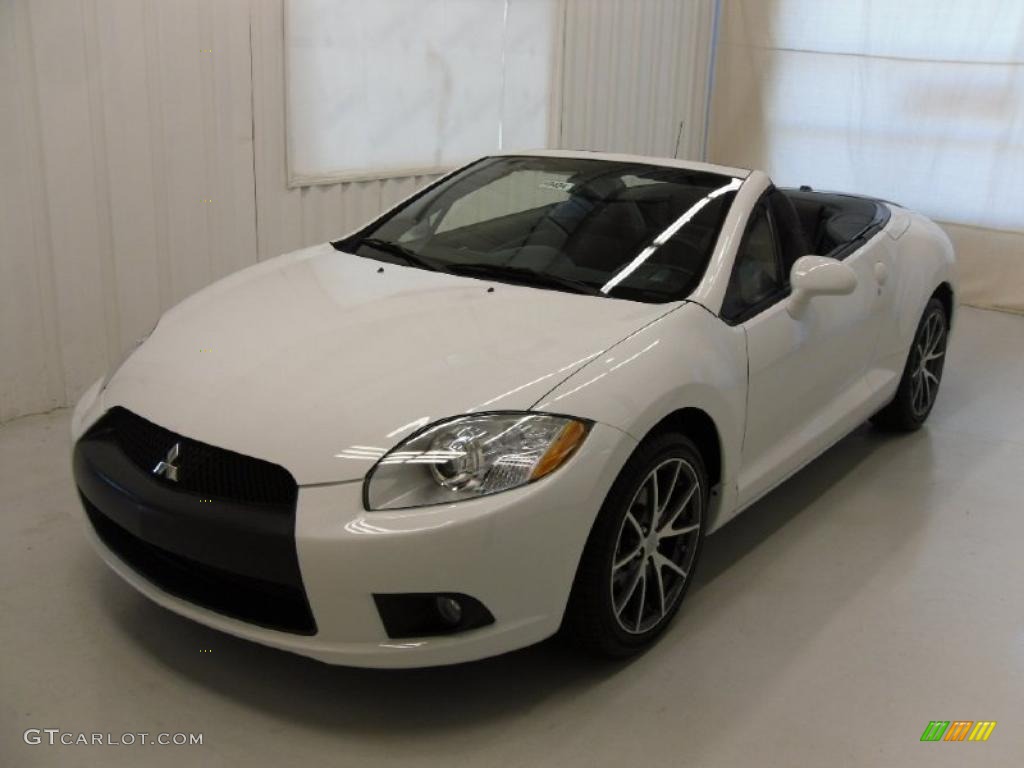Northstar White 2011 Mitsubishi Eclipse Spyder GS Sport Exterior Photo #37806348