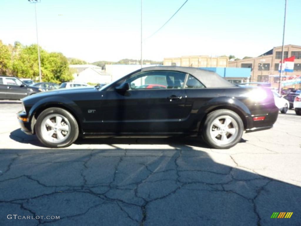 2007 Mustang GT Premium Convertible - Black / Dark Charcoal photo #7