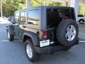 2011 Natural Green Pearl Jeep Wrangler Unlimited Rubicon 4x4  photo #2