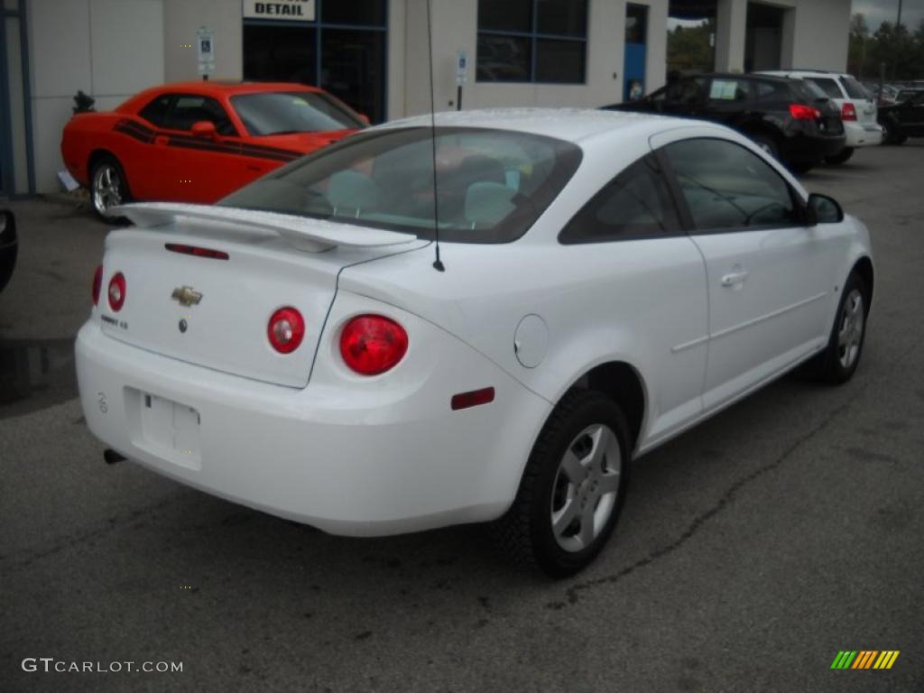 2007 Cobalt LS Coupe - Summit White / Gray photo #2