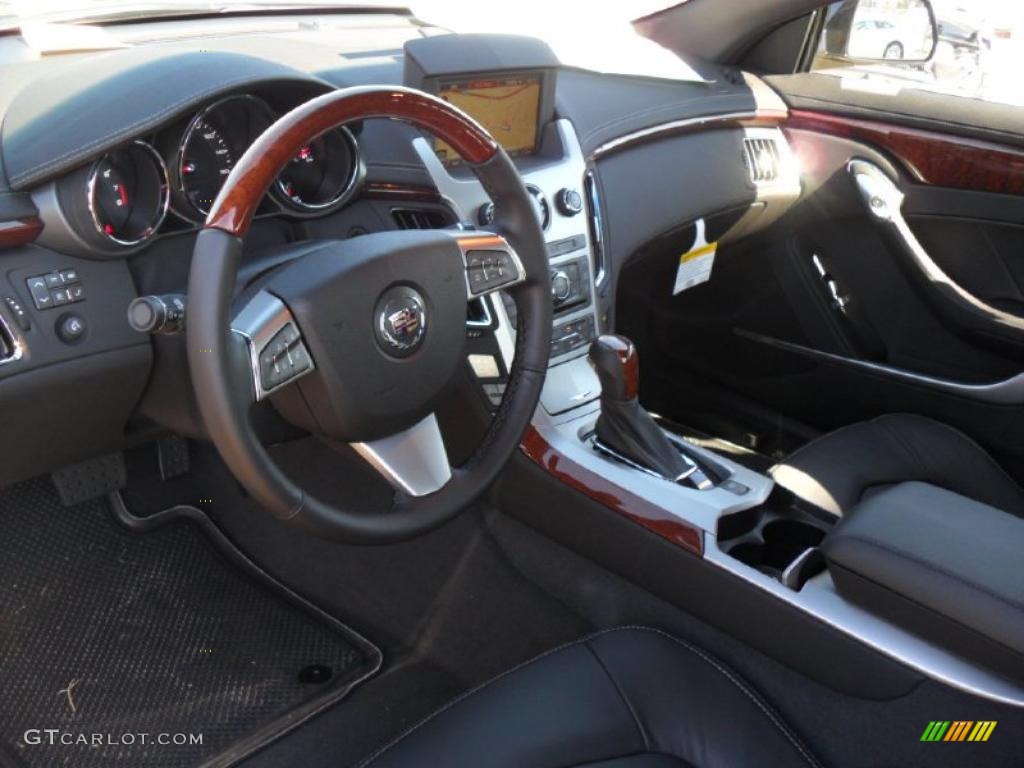 Ebony Interior 2011 Cadillac CTS Coupe Photo #37809772