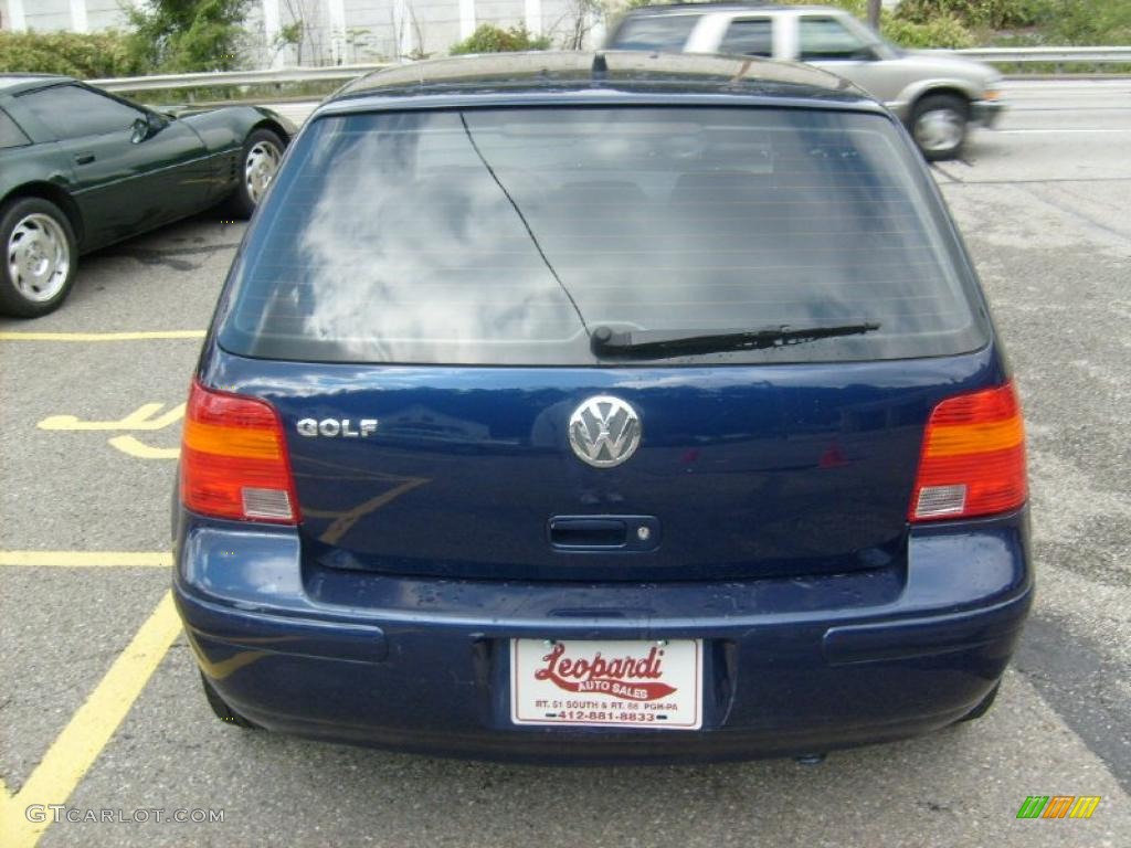 2006 Golf GLS 4 Door - Indigo Blue Metallic / Black photo #4