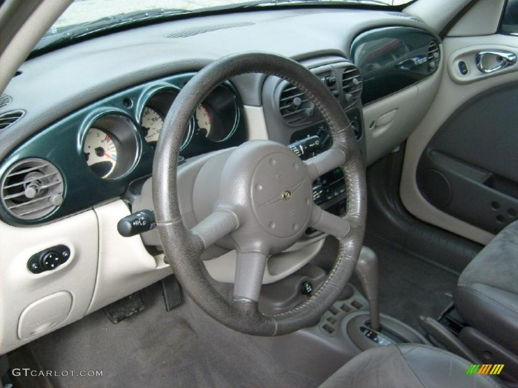 2001 PT Cruiser Limited - Shale Green Metallic / Taupe/Pearl Beige photo #12