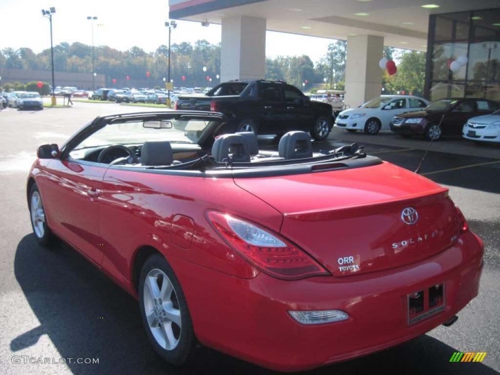 2007 Solara SLE V6 Convertible - Absolutely Red / Dark Charcoal photo #16