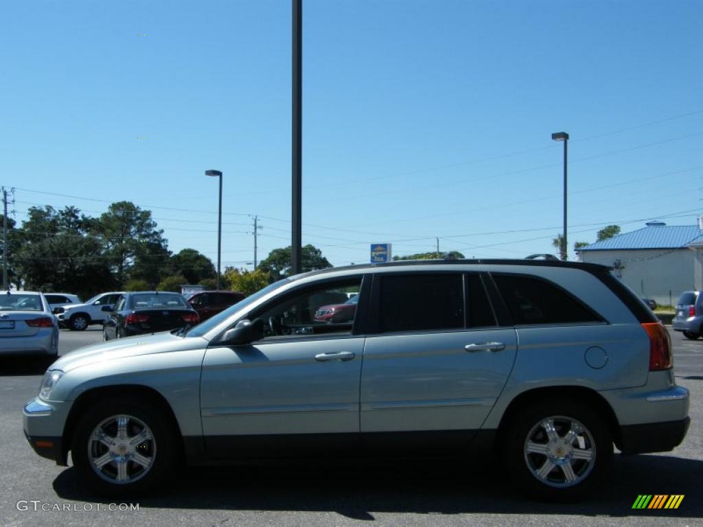 2004 Pacifica  - Satin Jade Green Pearl / Deep Jade/Light Taupe photo #2