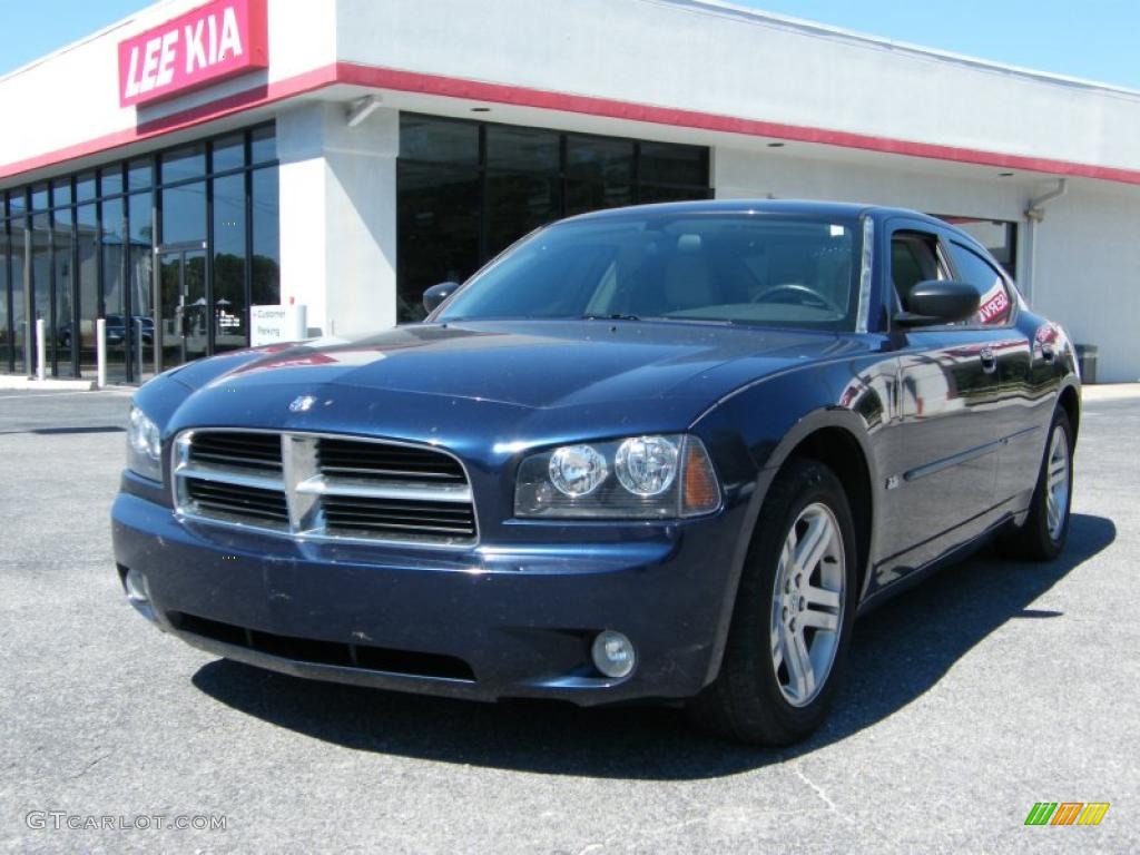 2006 Charger SXT - Midnight Blue Pearl / Dark Slate Gray/Light Graystone photo #1