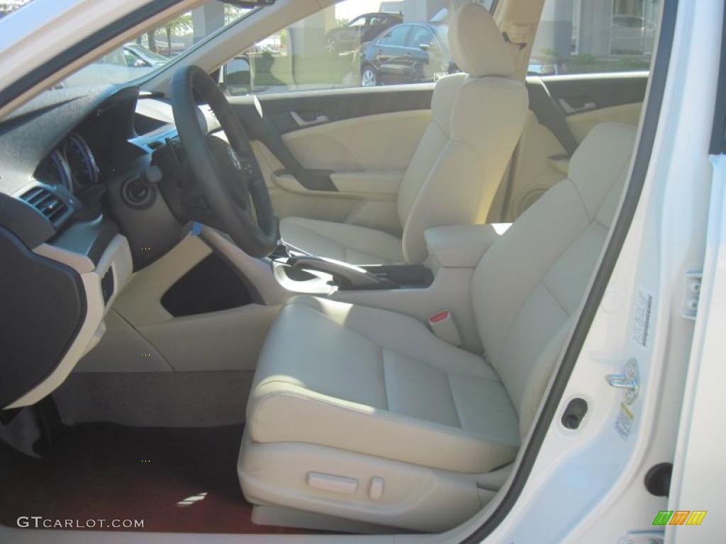 2010 TSX Sedan - Premium White Pearl / Taupe photo #7