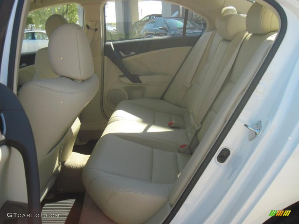 2010 TSX Sedan - Premium White Pearl / Taupe photo #8