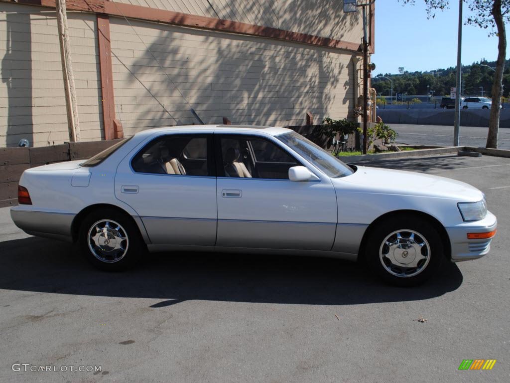 1994 LS 400 - Diamond White / Ivory photo #8