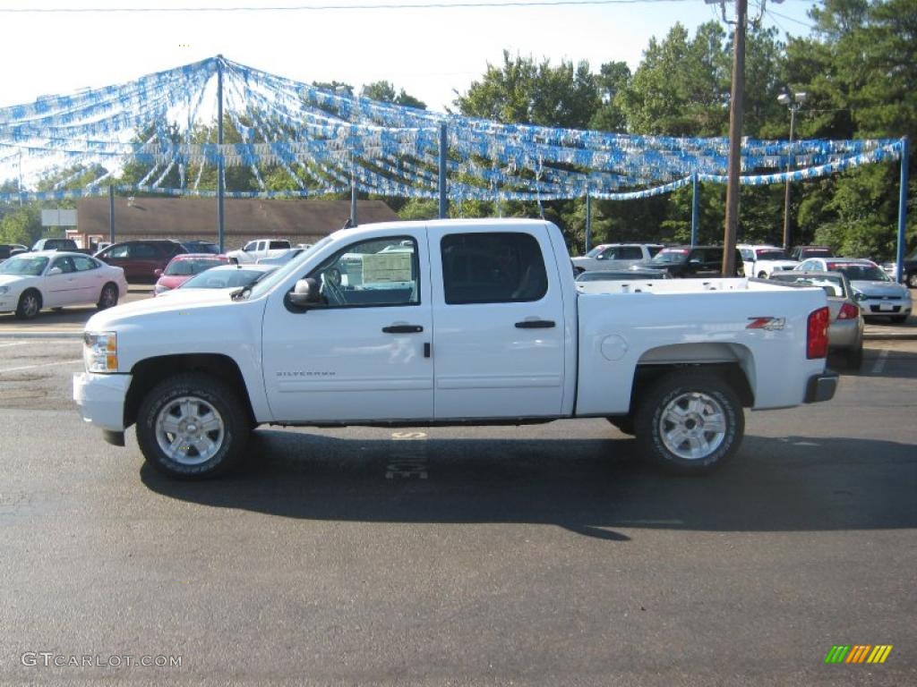 2011 Silverado 1500 LT Crew Cab 4x4 - Summit White / Ebony photo #2