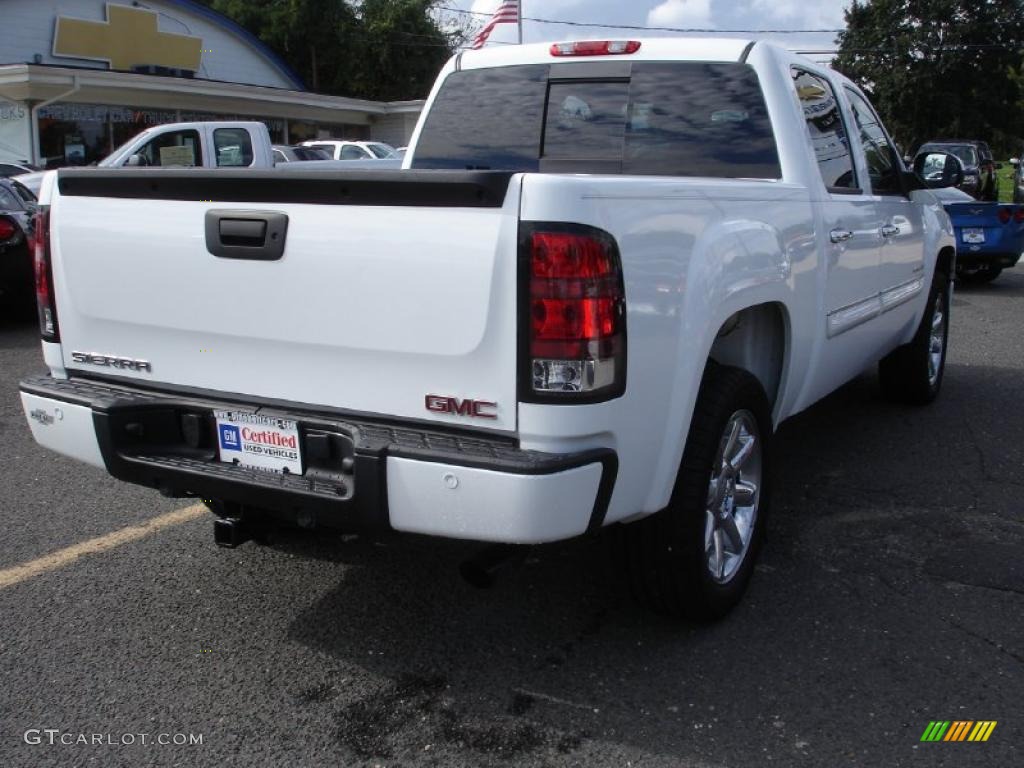 2008 Sierra 1500 Denali Crew Cab AWD - Polar White / Ebony photo #4