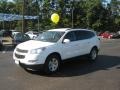 2011 White Chevrolet Traverse LT  photo #1