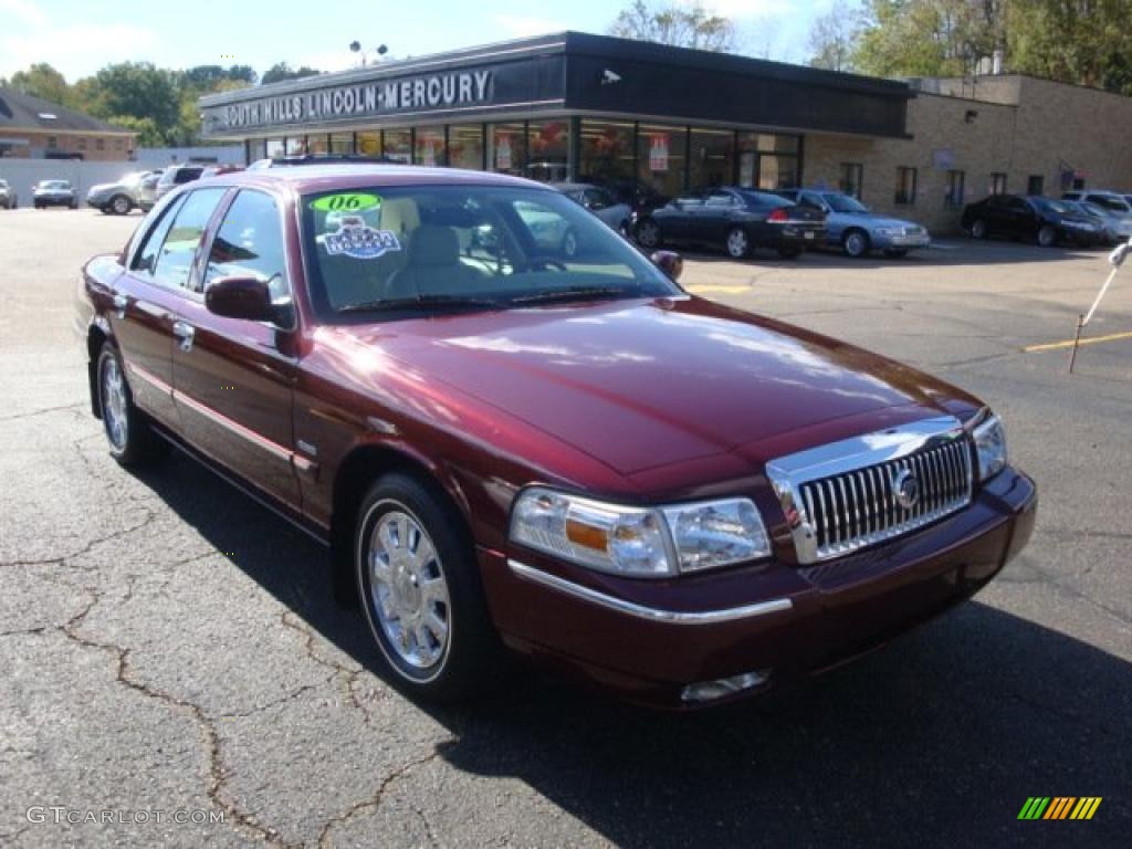 2006 Grand Marquis LS - Dark Toreador Red Metallic / Light Camel photo #5