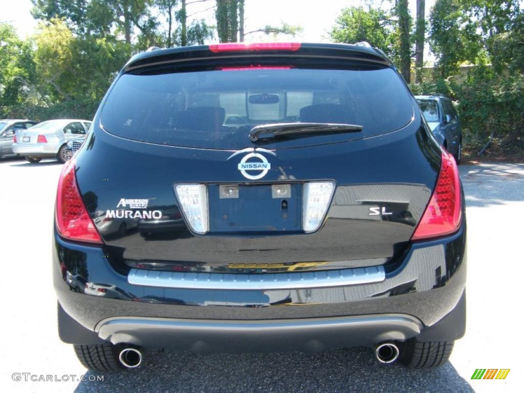 2006 Murano SL - Super Black / Charcoal photo #4