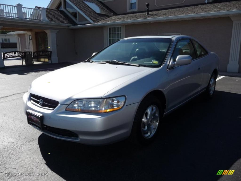 2000 Accord EX Coupe - Satin Silver Metallic / Charcoal photo #1