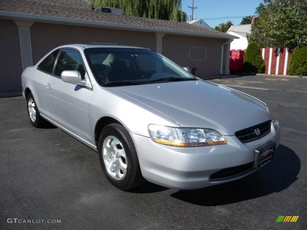 2000 Accord EX Coupe - Satin Silver Metallic / Charcoal photo #2