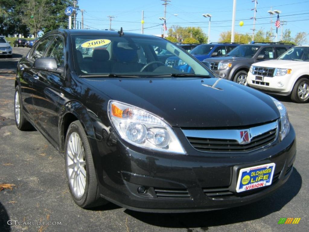 2009 Aura XR V6 - Carbon Flash Metallic / Gray photo #17