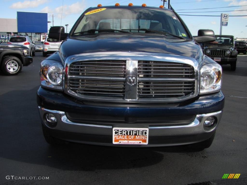 2008 Ram 1500 Big Horn Edition Quad Cab 4x4 - Patriot Blue Pearl / Medium Slate Gray photo #16