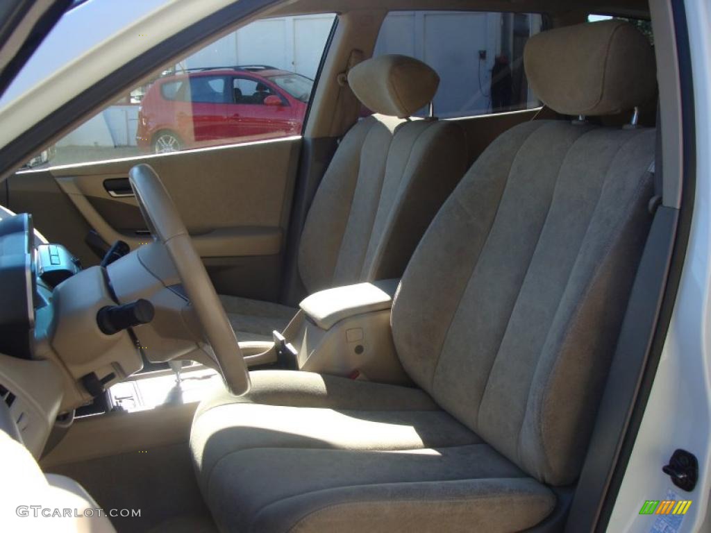 2003 Murano SL AWD - Glacier White Pearl / Cafe Latte photo #19