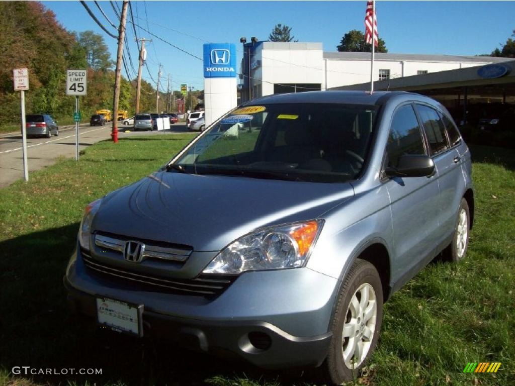 2008 CR-V EX 4WD - Glacier Blue Metallic / Black photo #21