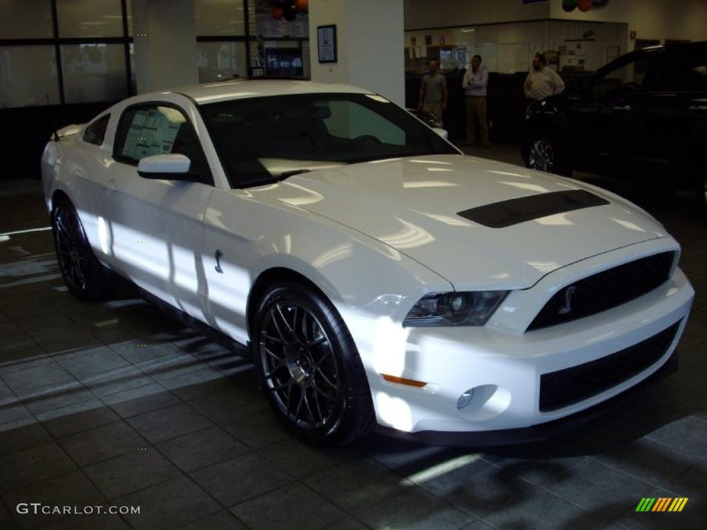 2011 Mustang Shelby GT500 SVT Performance Package Coupe - Performance White / Charcoal Black/Black photo #2