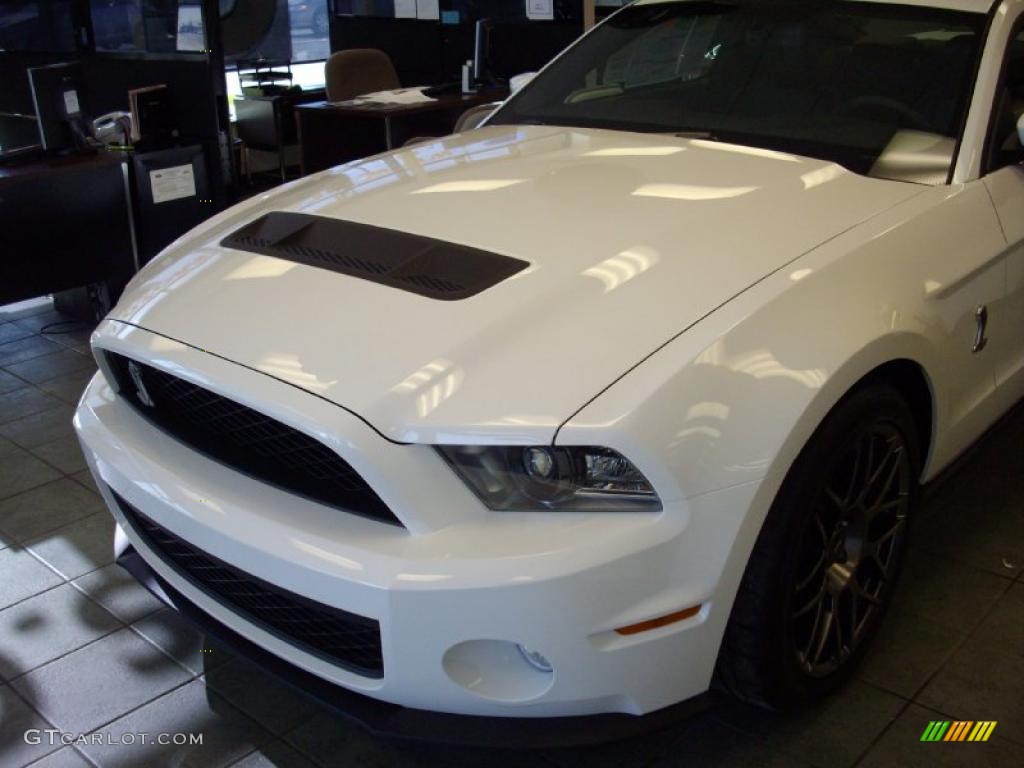 2011 Mustang Shelby GT500 SVT Performance Package Coupe - Performance White / Charcoal Black/Black photo #3
