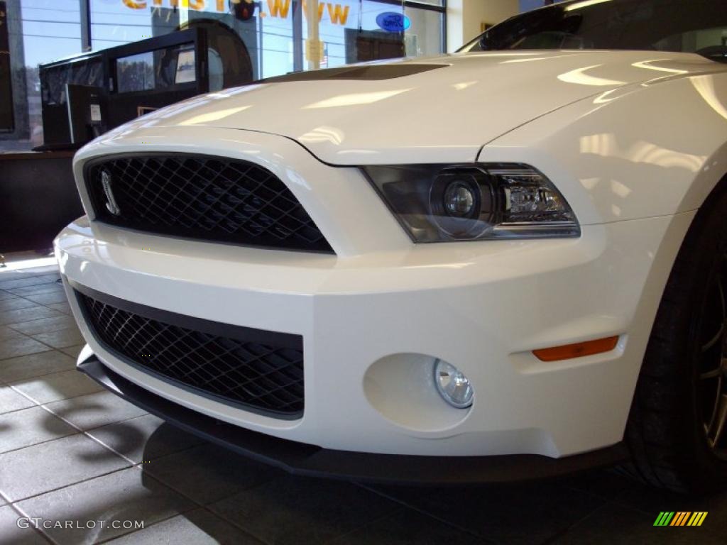 2011 Mustang Shelby GT500 SVT Performance Package Coupe - Performance White / Charcoal Black/Black photo #4
