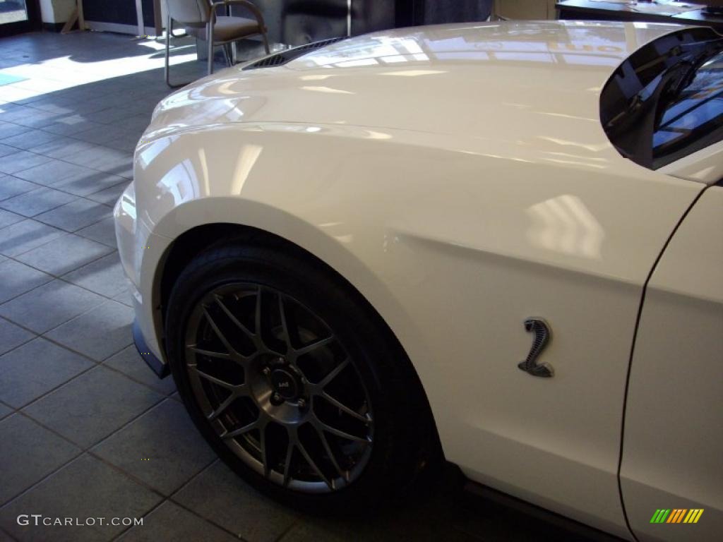 2011 Mustang Shelby GT500 SVT Performance Package Coupe - Performance White / Charcoal Black/Black photo #5