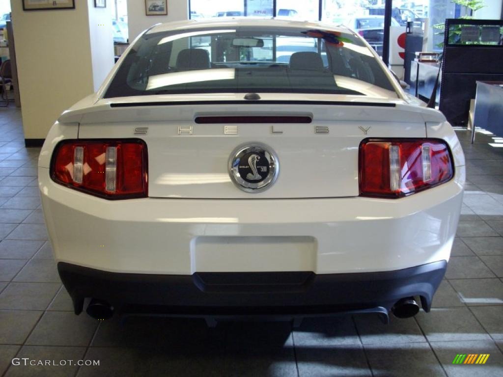 2011 Mustang Shelby GT500 SVT Performance Package Coupe - Performance White / Charcoal Black/Black photo #8