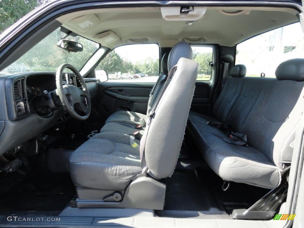 2004 Silverado 1500 LS Extended Cab 4x4 - Black / Dark Charcoal photo #11