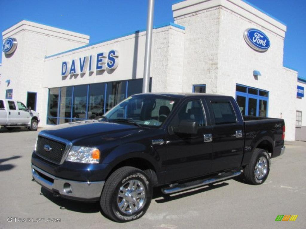 2006 F150 XLT SuperCrew 4x4 - True Blue Metallic / Medium/Dark Flint photo #1