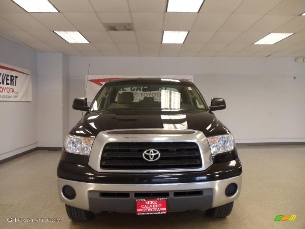 2008 Tundra Double Cab - Black / Beige photo #2