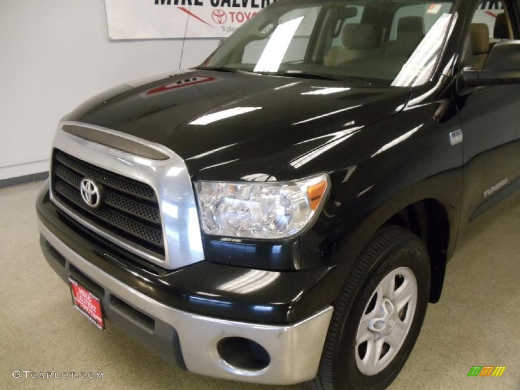 2008 Tundra Double Cab - Black / Beige photo #9