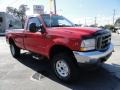 2002 Red Ford F350 Super Duty XL Regular Cab 4x4  photo #8