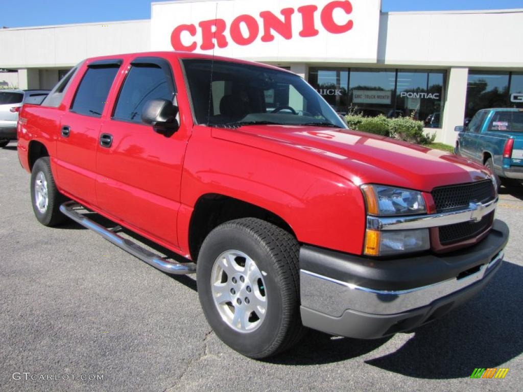 2004 Avalanche 1500 Z66 - Victory Red / Dark Charcoal photo #1