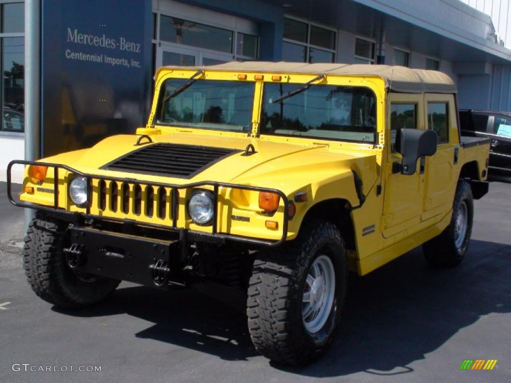 2001 H1 Soft Top - Competition Yellow / Black photo #5