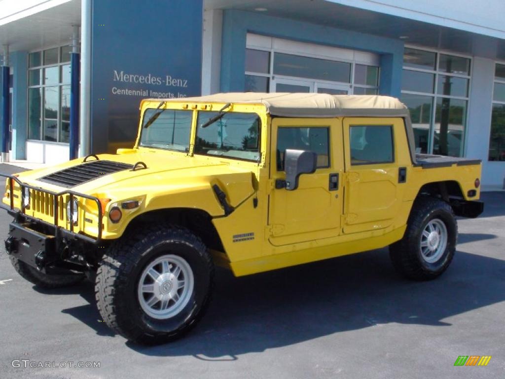2001 H1 Soft Top - Competition Yellow / Black photo #6
