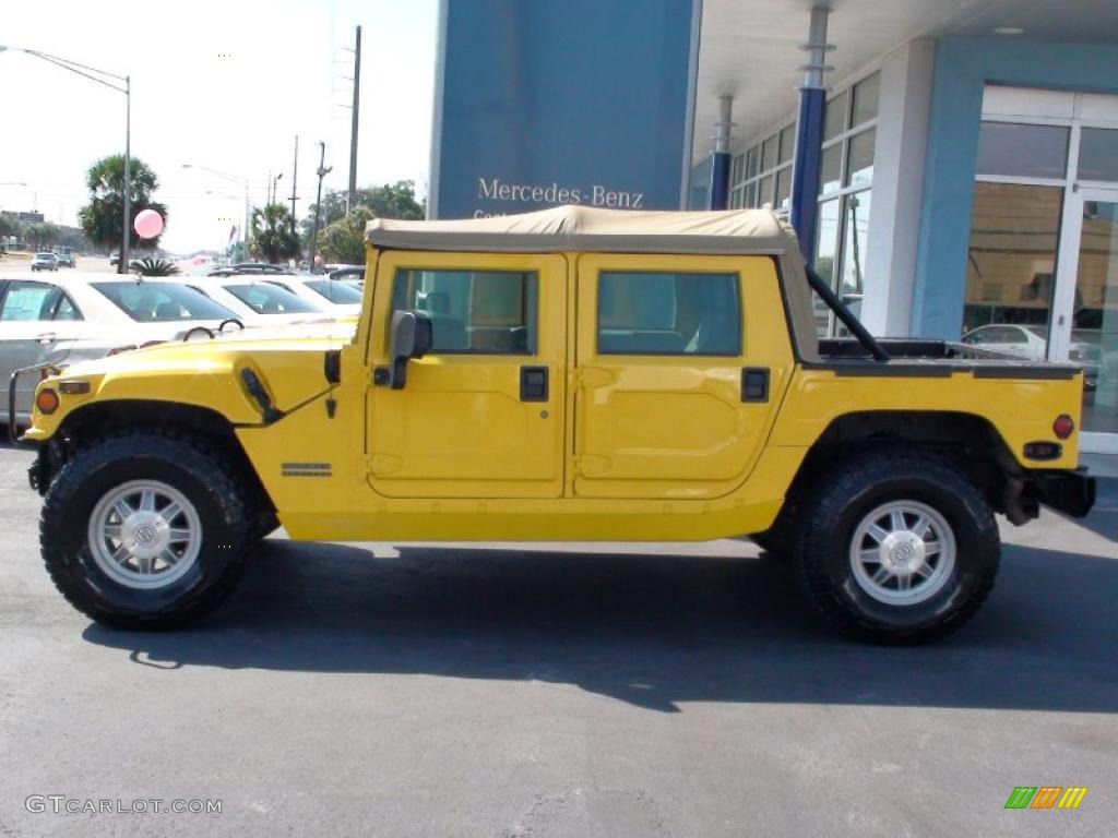 2001 H1 Soft Top - Competition Yellow / Black photo #7