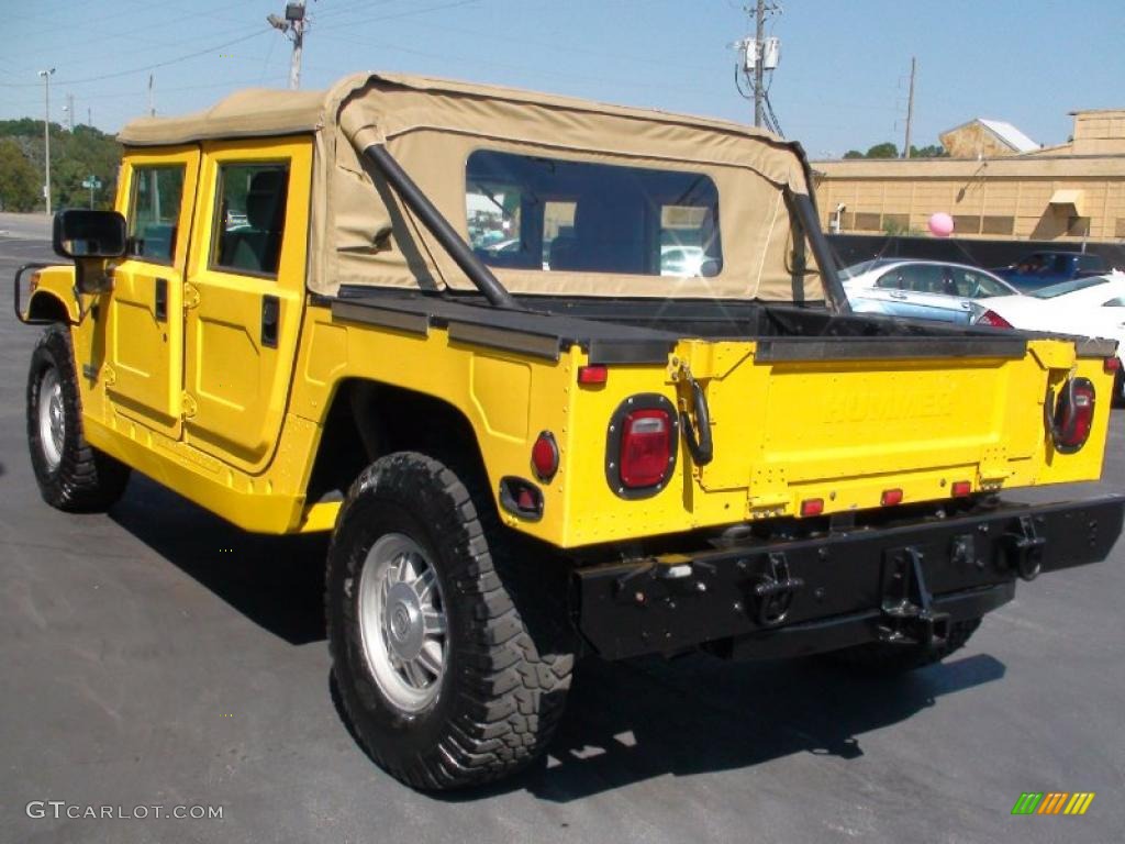 2001 H1 Soft Top - Competition Yellow / Black photo #9