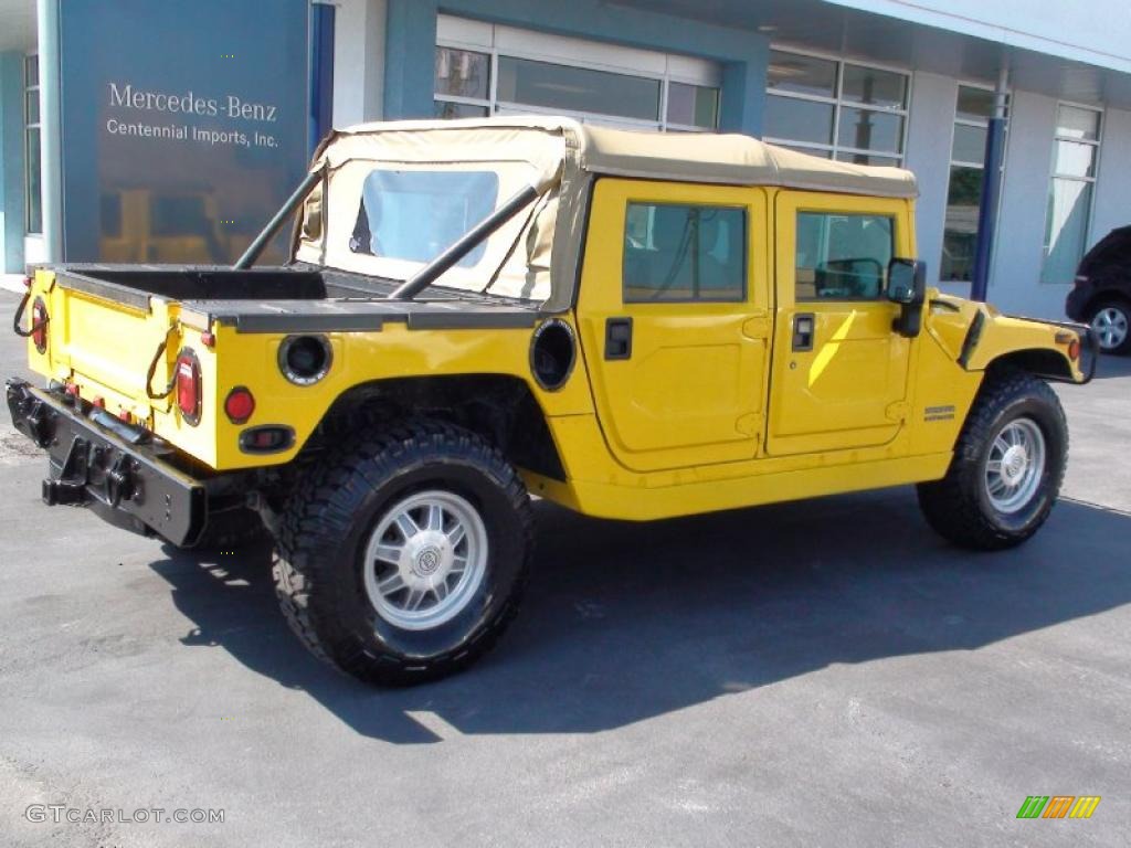 2001 H1 Soft Top - Competition Yellow / Black photo #14