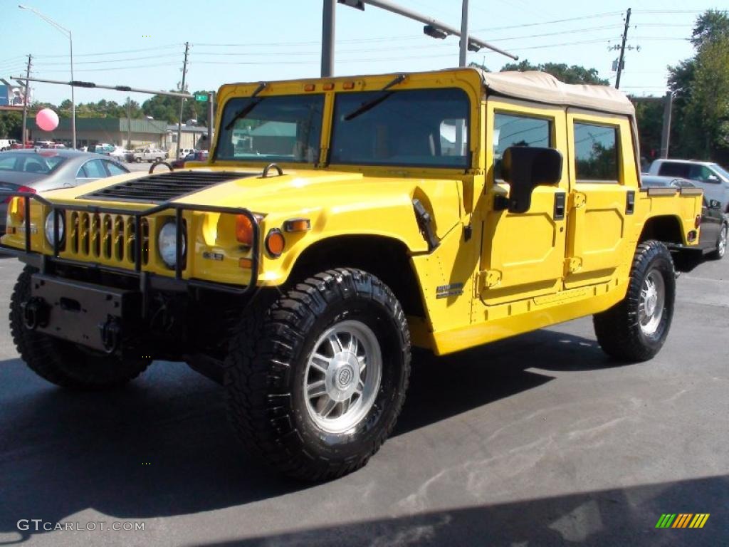 Competition Yellow 2001 Hummer H1 Soft Top Exterior Photo #37837854